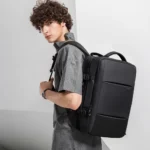 BANGE Expandable Men's Backpack Waterproof 17.3 in Laptop Backpack Man Large Capacity Hiking Travel Bag Male Backpacks for Men - Image 6